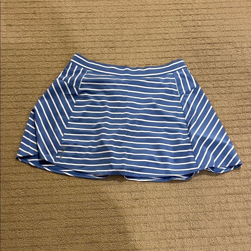 Ralph Lauren Blue and White Golf Skort